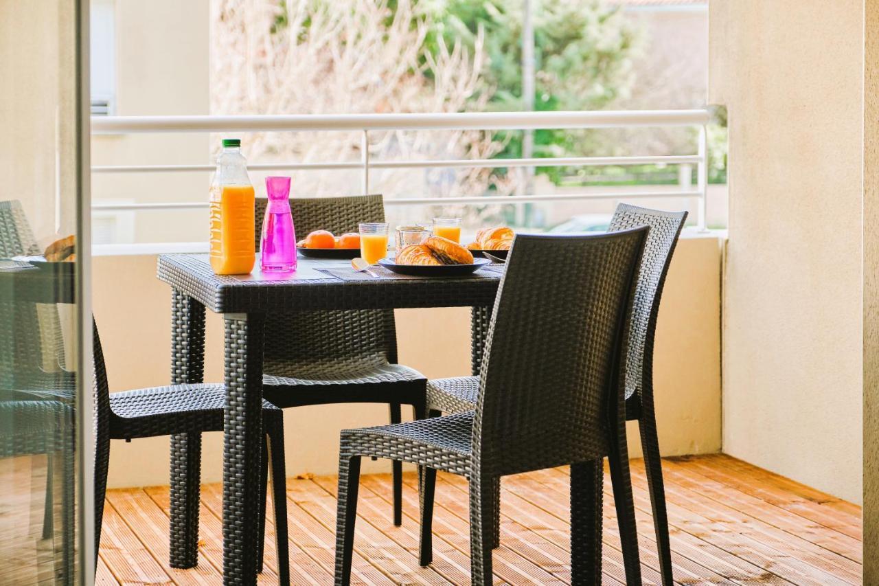 Tout Confort ! Calme, Climatisation, Piscine, Parking Gratuit, Grande Terrasse, Netflix, Wifi Carcassonne Buitenkant foto