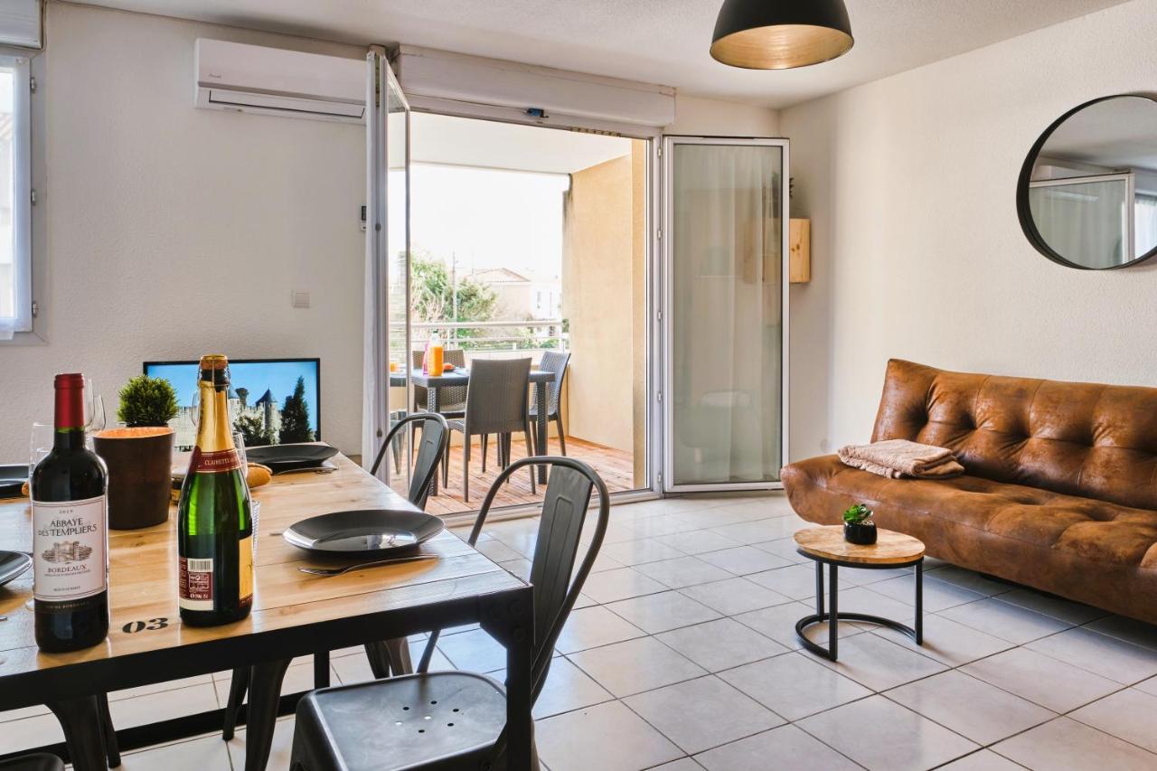 Tout Confort ! Calme, Climatisation, Piscine, Parking Gratuit, Grande Terrasse, Netflix, Wifi Carcassonne Buitenkant foto